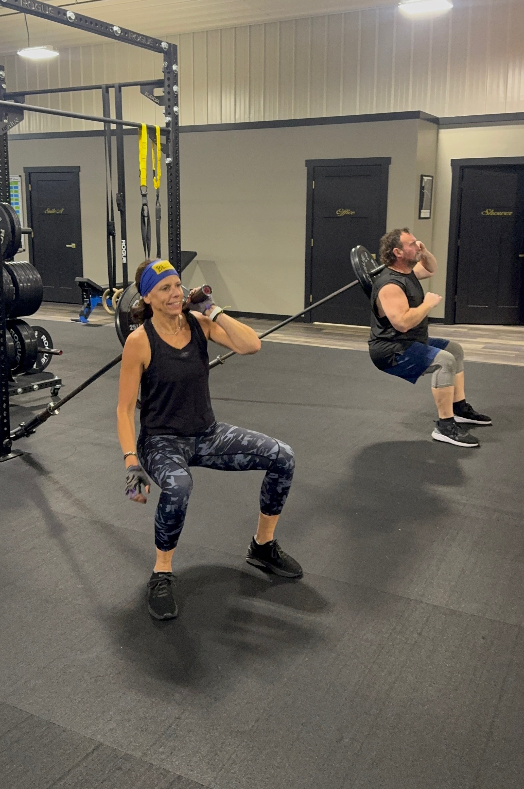 A person performing an exercise