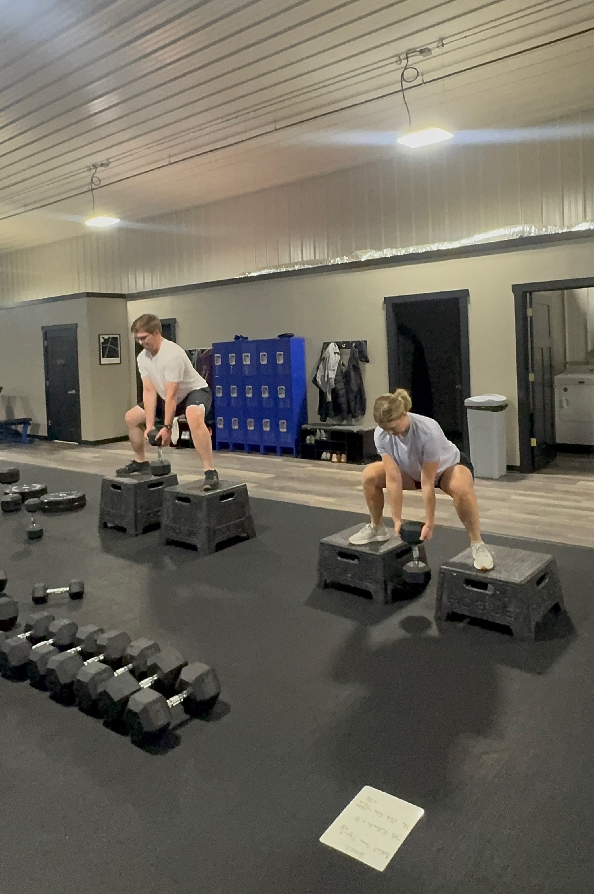 A person performing an exercise